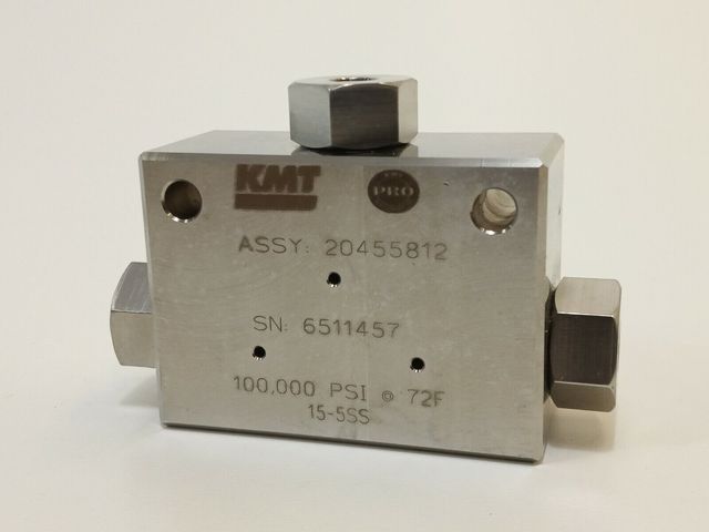 KMT ASSY 20455812 T-Stück 100.000 PSI ca. 7000 BAR Hochdruck UHP-Edelstahl