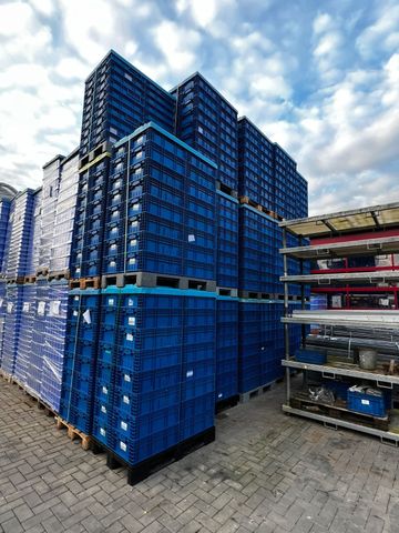 76x RL-KLT 6213 Kunststoff Lagerbehälter / Stapelbox Georg Utz 600 × 400 × 213 mm