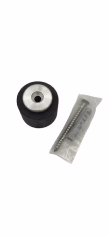 Türstopper rund Wand mit Schraube und Dübel