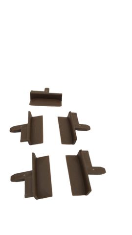 10x Deventer 834050 VES 3a-1210 Endstücke Rustikales Braun