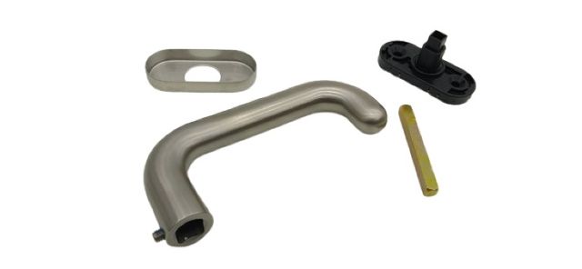 FSB 0 34 1146 Fenstergriff Oval Ros Edelstahl matt 