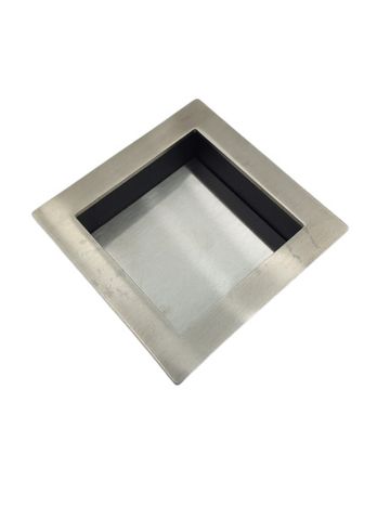 FSB 4253 Schiebetürmuschel Offen Muschelgriff Eckig Feinmatt