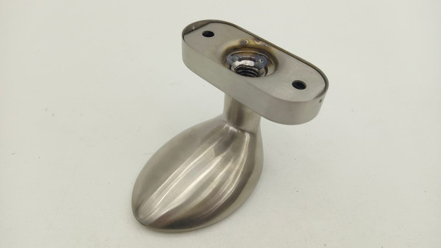 VBH 1PI/ST 312/876/6500 Ovalrosette 4020 M12 Stift Türknauf 