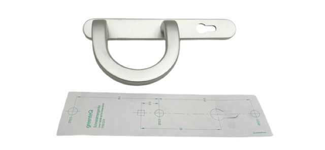 GreenteQ 217.270/3200 DG58.S216.AL Schmalrahmenhalbgarnitur