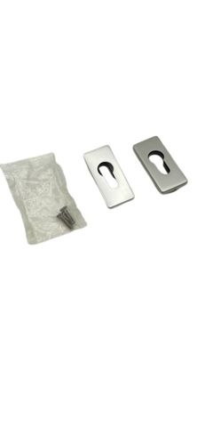 2x FSB 017 1778 PZ Rosette eckig Aluminium Naturfarbig