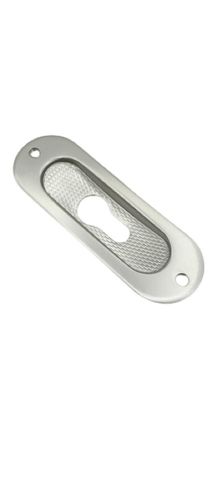 4x FSB 042 4212 Einlassmuschel oval Aluminium Naturfarbig