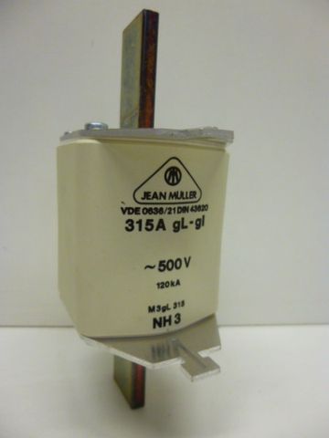 Jean Mueller M3gL315 NH-Sicherung Sicherung 315A 3 Stück