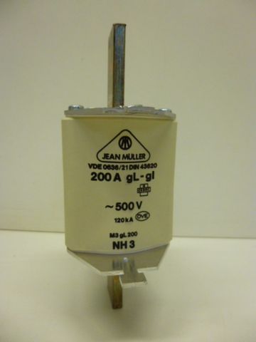 Jean Mueller M3gL200 NH-Sicherung Sicherung 200A 3 Stück