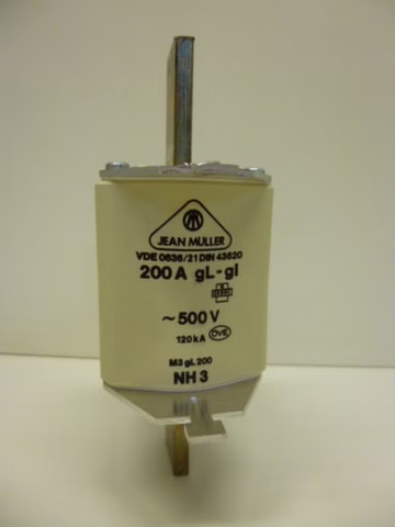 Jean Mueller M3gL200 NH-Sicherung Sicherung 200A 3 Stück