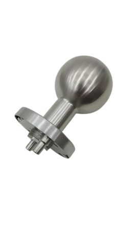 Ogro 3548/6500 Türknopf Gekröpft Auf Runder Rosette stahl