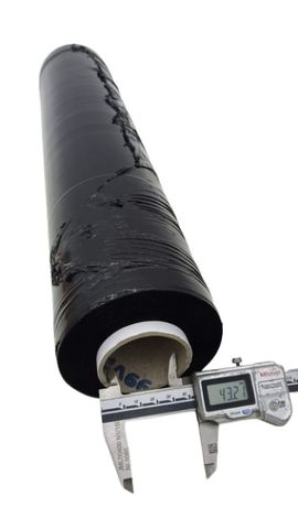 121477 Stretchfolie Rolle Schwarz 430mm Verpackungsfolie