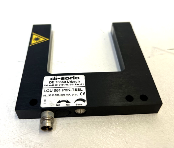 DI-SORIC, LGU 051 P3K-TSSL, Gabellichtschranke, Sensor, Lichtschranke