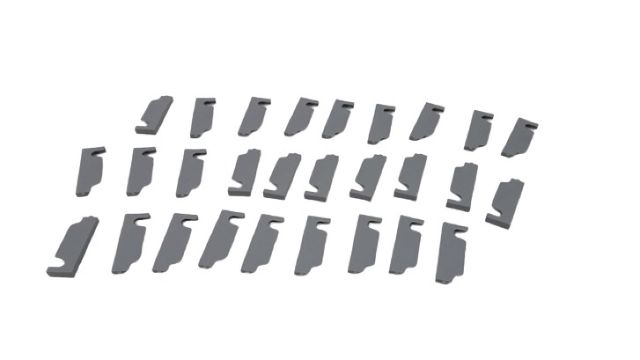 4x Siegenia TKEL4042-0E4050 EL AX 34 RAL7037 K50 Abdeckkappe