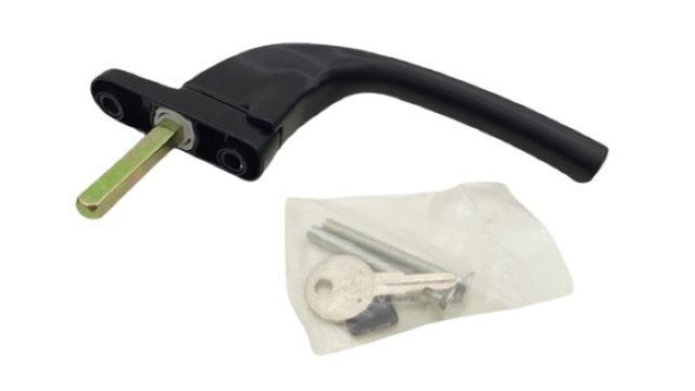 GreenteQ 392.304/0801 Fenstergriff FG50 S V ZD links schwarz