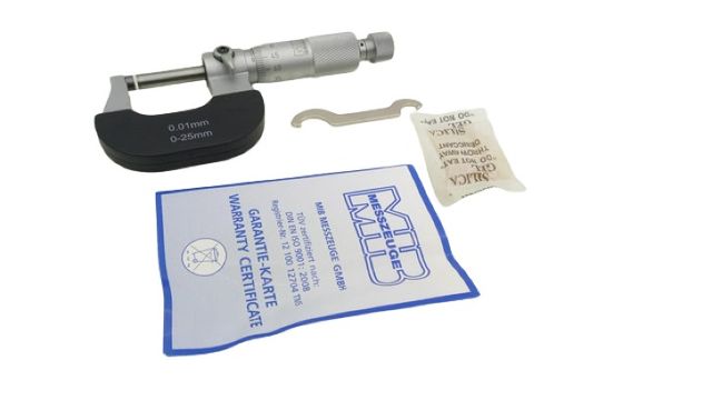 MIB 01018010 0.01mm 0-25mm Analoges Außenmikrometer