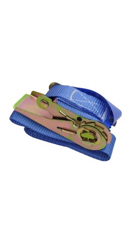 2x GLS EN1219-2 Ratschenspanngurt-Mit Standard-Klauenhaken