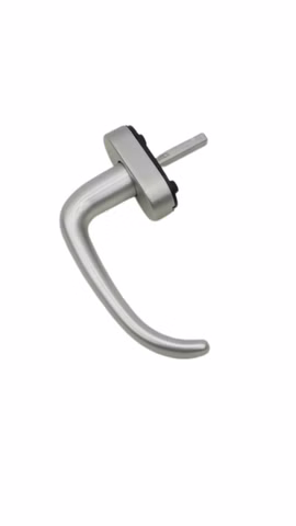 2x HOPPE 10763108 0301/US956 Fenstergriff Secustik