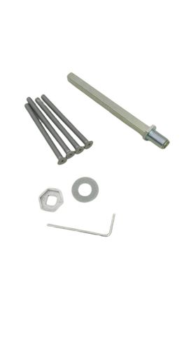 3x Hoppe 12114364 ZBSETSBE-KN/GR-UB Befestigungsset verzinkt