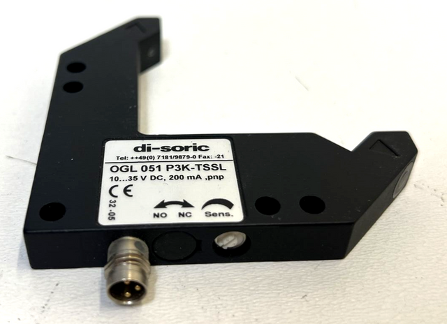 DI-SORIC, OGL 051 P3K-TSSL, Winkellichtschranke, Lichtschranke