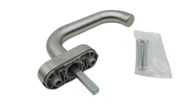 2x Hoppe 3324318 E038/U30 7mm Paris Fenstergriff Edelstahl