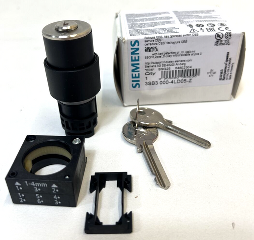 Siemens 3SB3 000-4LD05-Z Schloss CES key operated switch Schlüsselschalter