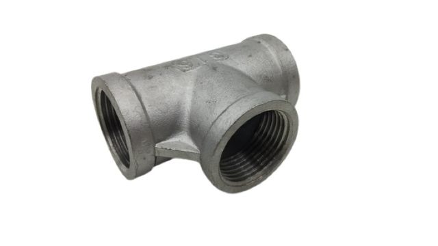 12510160 F TI 3 4 VA TEE Innengewinde Edelstahl Rohrfitting