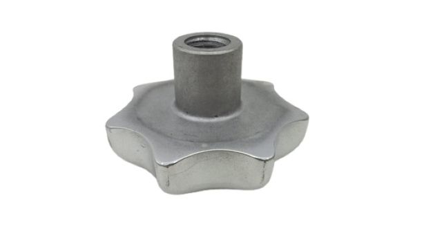 2x 050 000 000 332 Sterngriff DIN6336-AL-80-M16-D-MT Aluminium