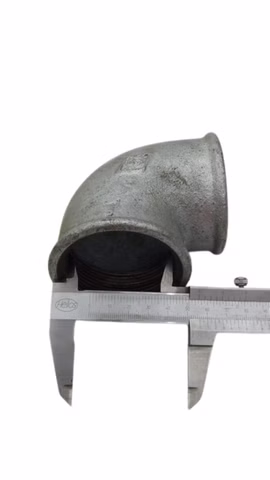 Verzinkter Temperguss Winkel 90° Innengewinde Rohrfitting