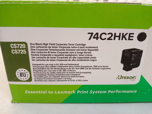 Lexmark 74C2HKE Corperate-Tonerkassette Schwarz mit hoher Kapazität CS720 CS725