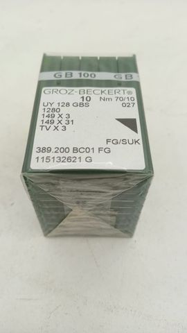 100x Groz-Beckert UY128 GBS 149x3 Nähmaschinennadeln 70/10