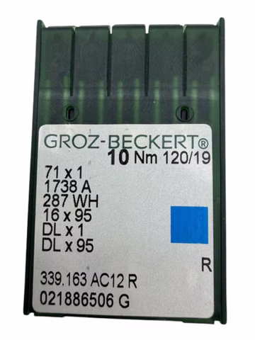 80x Groz-Beckert 71x1 1738A DLx95 Nm120/19 Nadeln