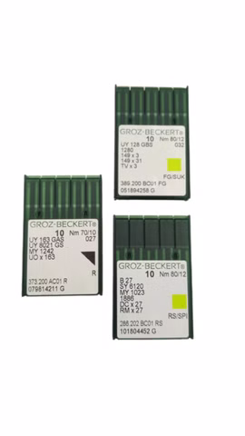 70x Groz-Beckert NM80/12 NM70/10 UY163G B27 Nähnadeln UY128G