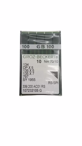 100x Groz-Beckert 134 DP 135x5 SY1955 70/10 Maschinennadeln