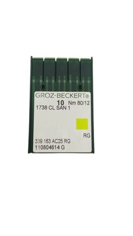 70x Groz-Beckert 1738 CL SAN1 RG Nm80/12 Nähmaschinennadeln
