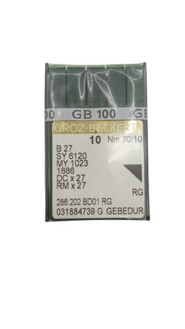 100x Groz-Beckert B27 DCX27 70/10 Nähmaschinennadeln RMx27