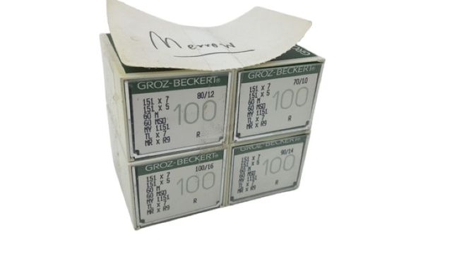 4x Groz-Beckert 151X7 151X5 Merrow Nähmaschinennadeln 70/10