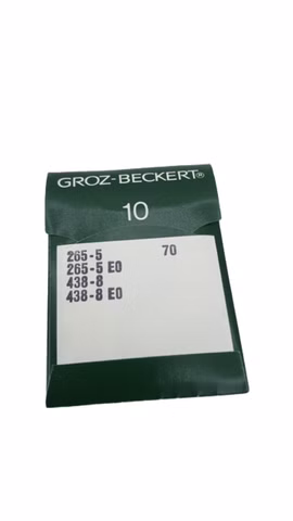 100x Groz-Beckert 265-5 E0 438-E0 Nähmaschinennadeln Nm70