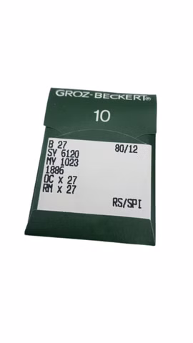 100x Groz-Beckert B27 SY6120 MY1023 Nm80/12 RS/SPI Nadeln