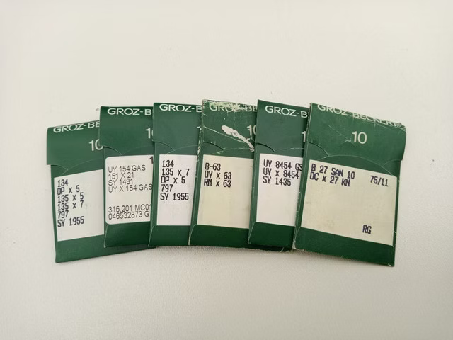 6x Groz-Beckert NM70/10, 90/12, 75/11 Nadelsortiment 10er