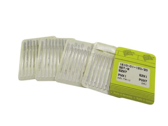 50x SNK 1610-01-120/20 DELTA-U Nähmaschinennadeln 52X7 Set