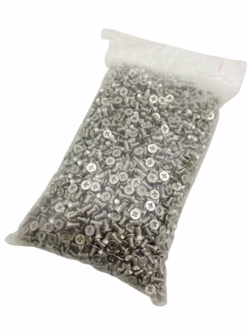 1200x M3x6 Senkkopfschrauben Kreuzschlitz vernickelt