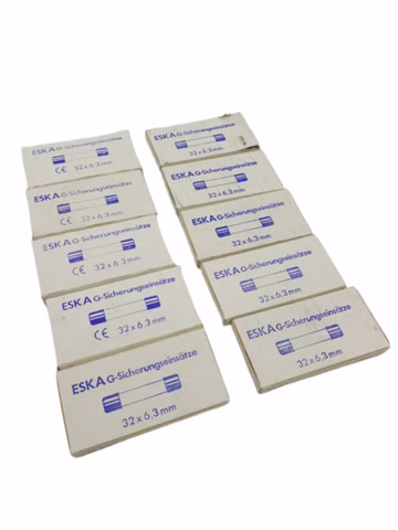10x Eska 32x6,3mm G-Sicherungseinsätze Feinsicherung 10er
