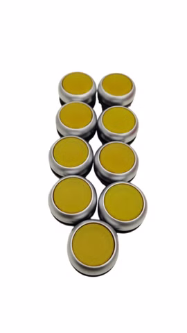 9x Drucktaster Gelb Industrietaster Rund