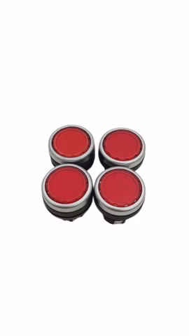 4x Drucktaster Rot Einbautaster Schaltschrank