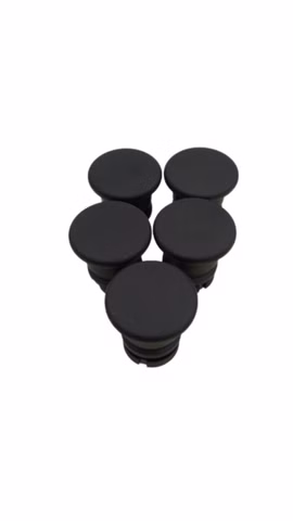 5x Blindstopfen Drucktaster Abdeckung schwarz Schaltschrank