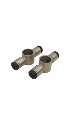 2x Pneumatik T Steckverbinder Steckanschluss Druckluft