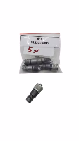 5x 1823386033 Stecknippel Ø6 Pneumatik 1 823 386 033