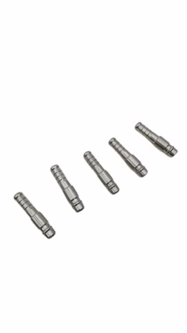 5x Metall Stecknippel Schlauchtülle Anschlussnippel