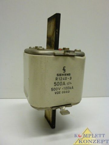 Siemens R1240-3 Sicherung Nh-Sicherung 500A 17 Stück