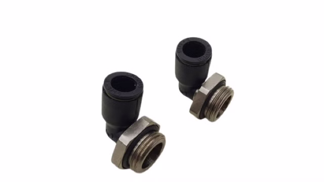 2x 2122008380 G3/8 Ø8 Pneumatik Winkelsteckverschraubung